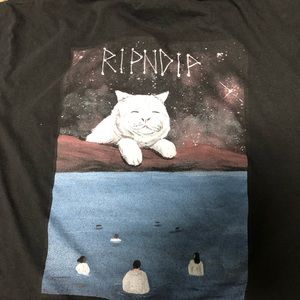 Men’s black Ripndip black pocket T-shirt, EUC!